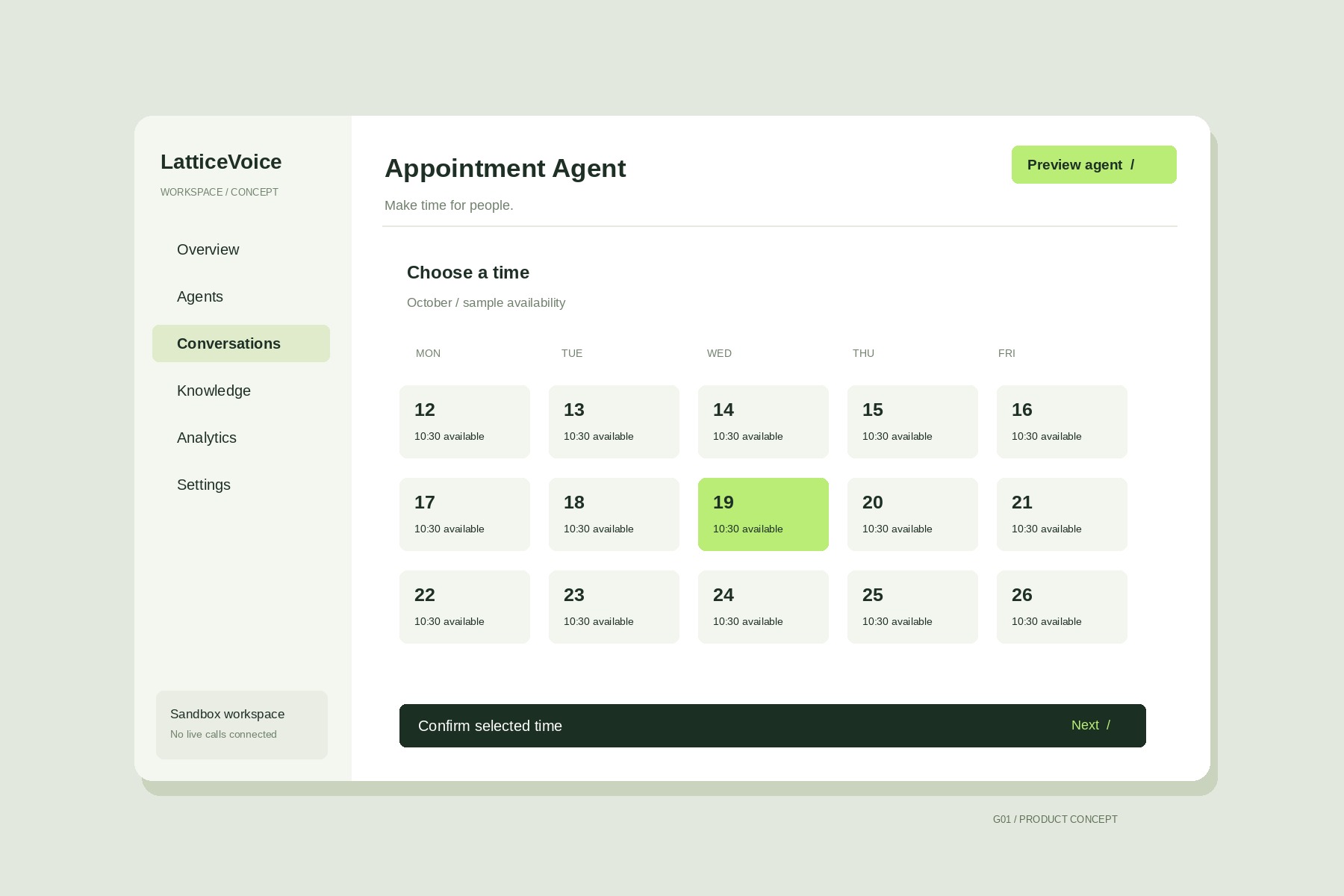 Appointment Agent representative image